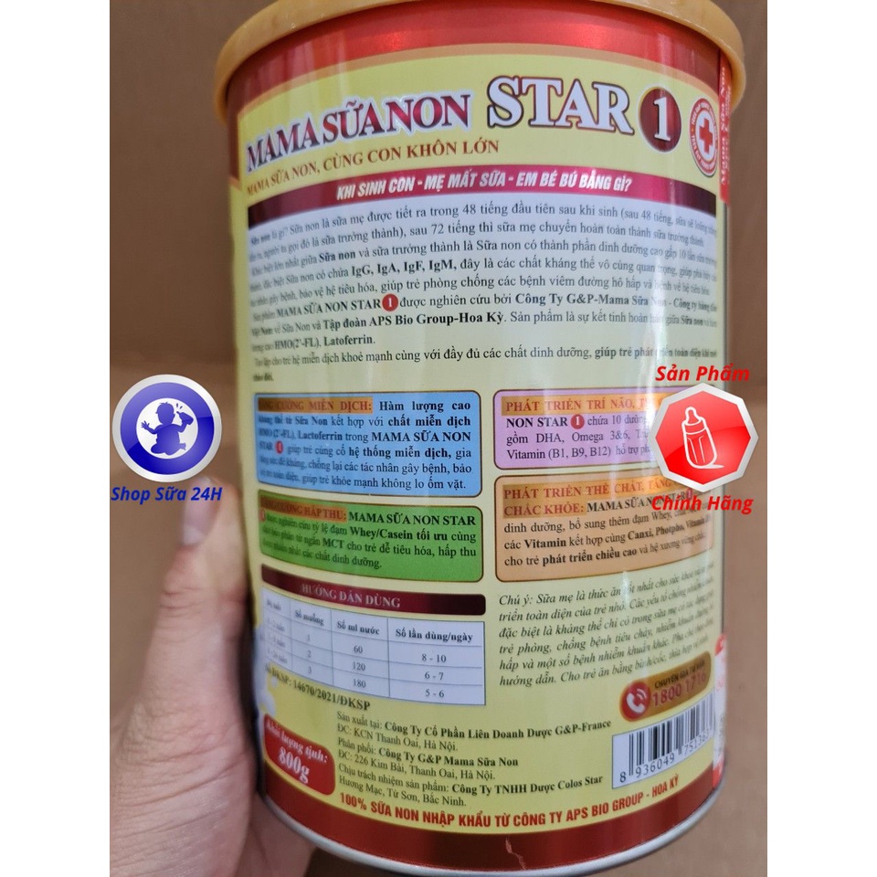 [DATE 2025] Mama Sữa Non Star 1, 2, 3 Lon 800g
