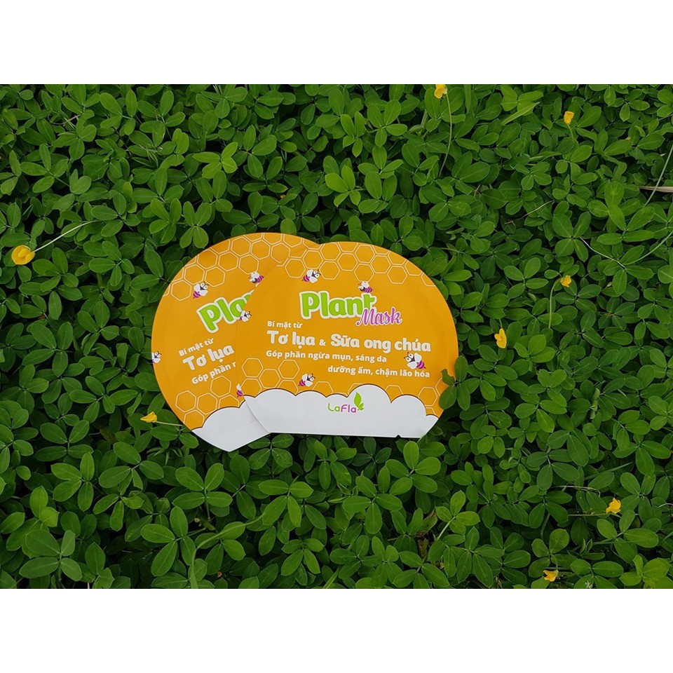Mặt nạ Tơ lụa Sữa ong chúa L'asenta Plant Mask 1 miếng ngừa mụn, ngừa lão hóa, trắng da | Thế Giới Skin Care