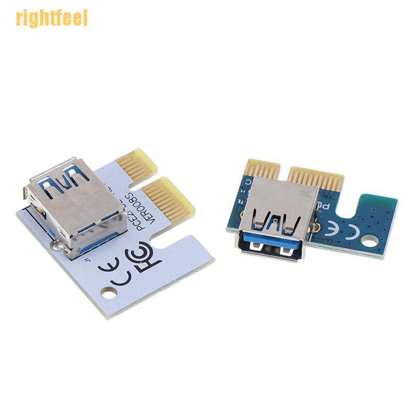 rightfeel USB 3.0 PCI-E 1X to 16X Extension Cable Mining PCI-E Extended Line Card Adapter