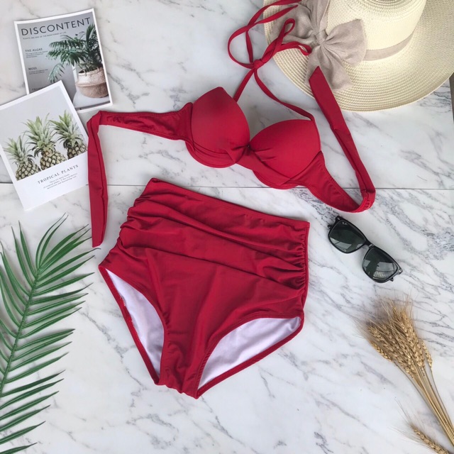 (Ảnh thật ) Bikini cạp cao nâng ngực ( có nhiều màu) | BigBuy360 - bigbuy360.vn
