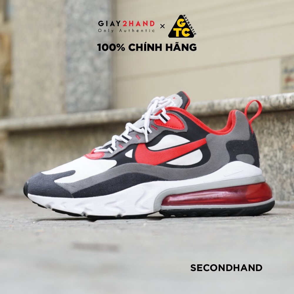 [2hand] Giày Thể Thao NIKE AIRMAX 270 REACT &quot; UNIVERSITY RED &quot; CI3866-002 GIÀY CŨ CHÍNH HÃNG