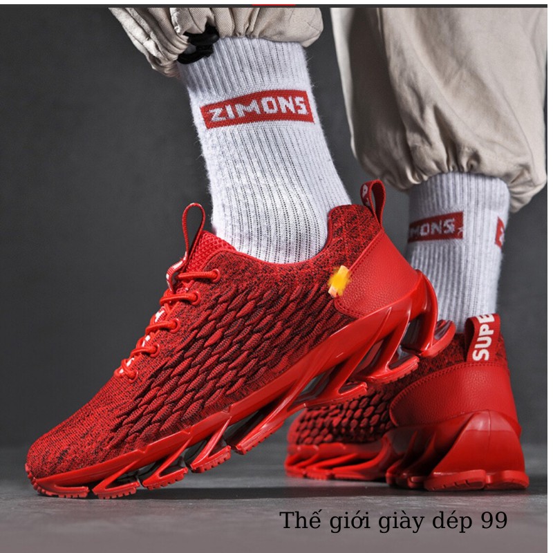 Giày nam sneaker - Giày thể thao nam tăng chiều cao hàng  siêu nhẹ 3 màu Đen, xám & Đỏ dùng chạy bộ, đi làm mẫu hot 2021 | BigBuy360 - bigbuy360.vn