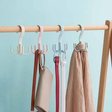 Móc treo đồ đa năng 4 móng xoay được