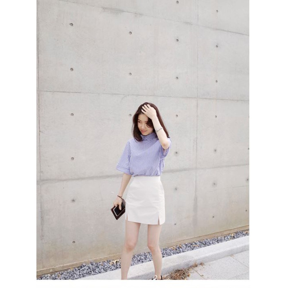 Chân váy ulzzang xẻ 2 bên có màu trắng chân váy xẻ bigsize có size đại