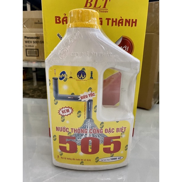 Nước thông cống 505 siêu mạnh ( chai 1000ml)