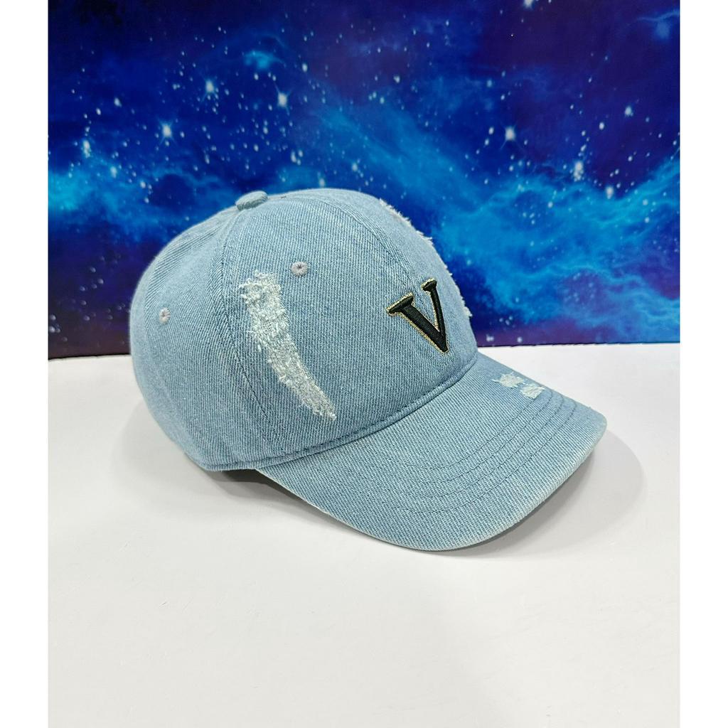 Nón JEAN LOGO THÊU CHỮ V  , Nón Kết,Mũ lưỡi trai nam nữ