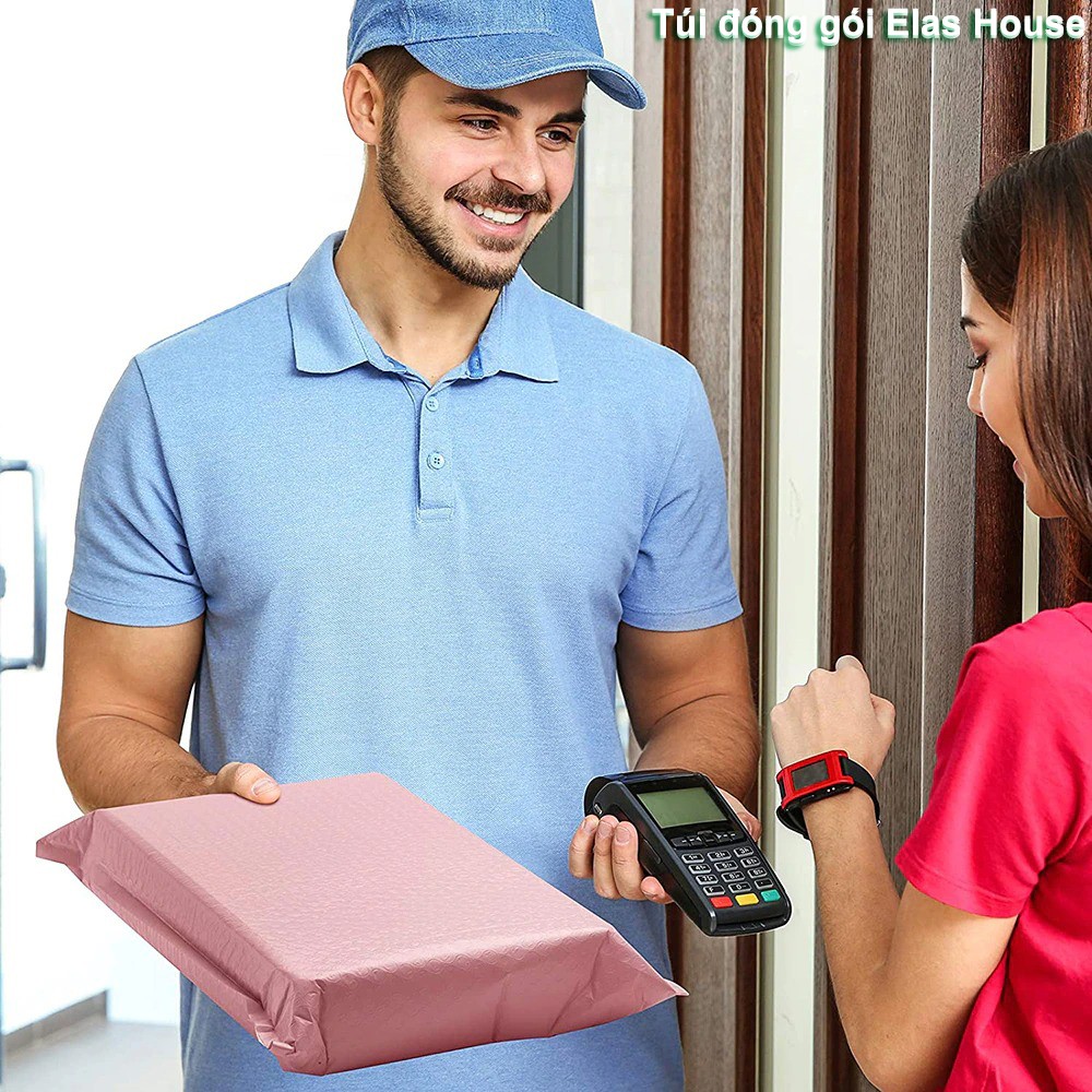 Túi Đóng Hàng, Combo 100, 50,10 Túi Đóng Gói Bóng Khí Hồng ,Túi Đóng Hàng Chống Sốc Chống Nước Giá Rẻ Đủ Size