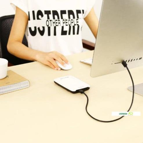 Dây USB 2.0 (đực sang đực) dài UGREEN US102 - Hàng phân phối chính hãng - Bảo hành 18 tháng