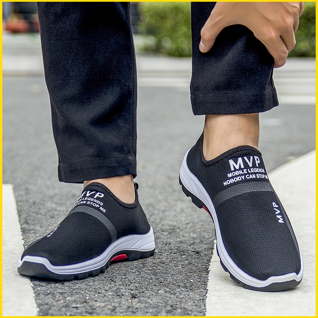 Giày thể thao nam chất liệu vải sneaker cổ cao màu đen đế cao cao cấp độn đế đẹp MH23 TIMAN