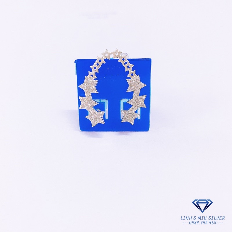 Bông tai ngôi sao nhỏ dạng cài LINH'S MIU SILVER Bông tai nữ bạc ta