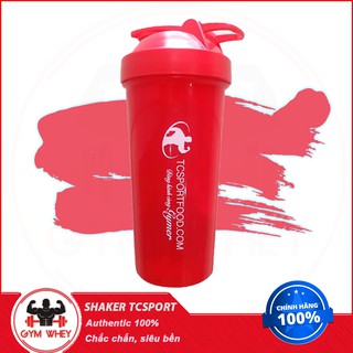Bình lắc sữa SHAKER TCSPORT 1 ngăn 700ml Chính Hãng - Authentic 100%