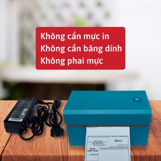 Máy in nhiệt Q300 in đơn hàng, tem mã vạch, hóa đơn, dùng giấy in nhiệt tự dính, BH 12th, tặng kèm 250 tờ giấy in 76*130