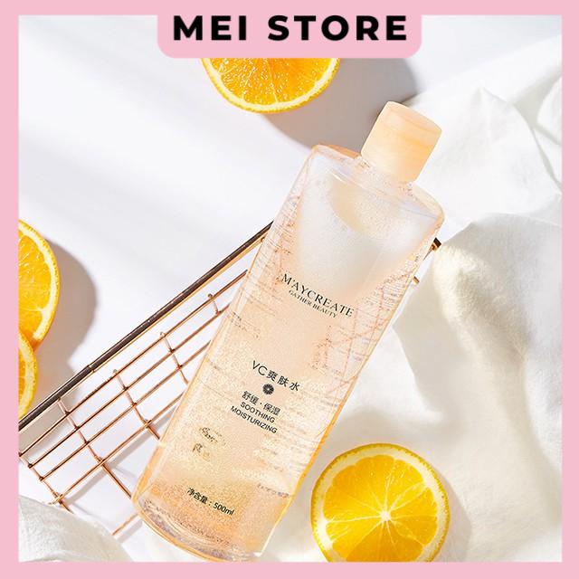 Nước hoa hồng Maycreate VC Smoothing Moisturising Toner 500ml