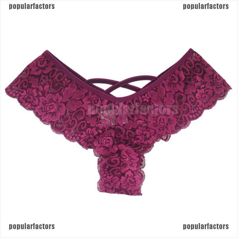 Quần Lót Ren Lưng Thấp Thiết Kế Quyến Rũ Cho Nữ