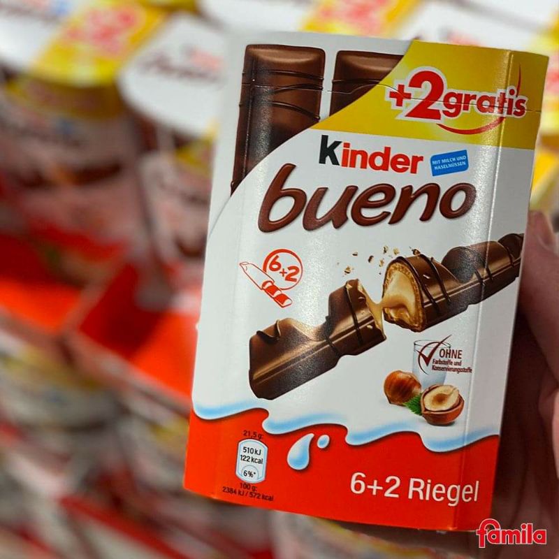 Bánh kem xốp socola Kinder Bueno nội địa Đức cực ngon 🇩🇪
