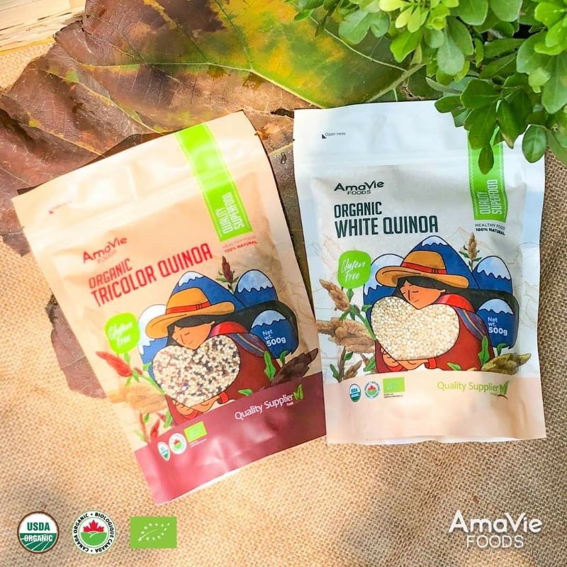 QUINOA HỮU CƠ TRẮNG/3 MÀU AMAVIE FOODS 500G