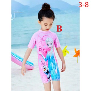 Đồ bơi liền Elsa bé gái 2-8 tuổi