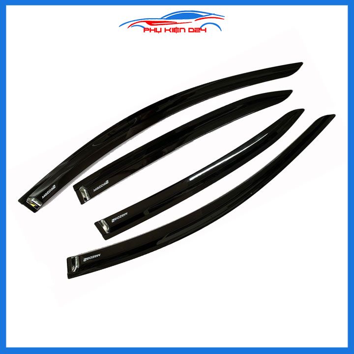 Vè che mưa cho xe ô tô Mazda 2 2015-2016-2017-2018-2019-2020-2021-2022-2023-2024 vè đen bảo vệ trang trí xe