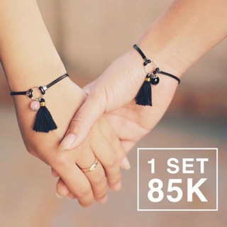 Vòng tay đôi hạt ngọc Vòng tay handmade