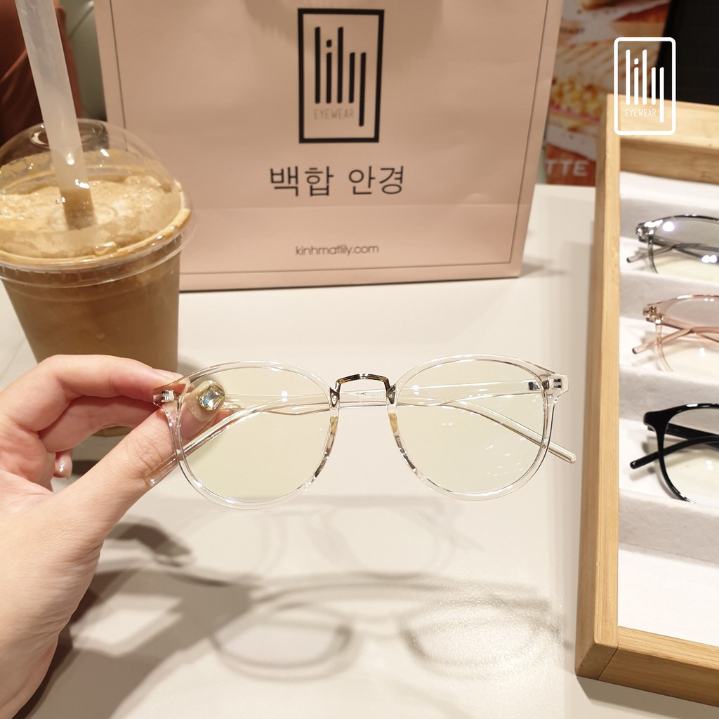 Gọng kính tròn nam nữ chất liệu nhựa dẻo phụ kiện thời trang Lilyeyewear 209 nhiều màu | BigBuy360 - bigbuy360.vn