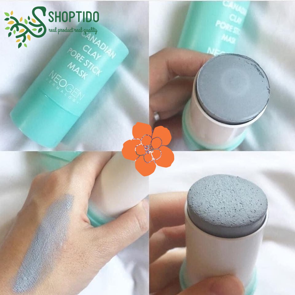 Thanh lăn giảm mụn đầu đen Neogen Dermalogy chiết xuất đất sét bùn băng Canadian Clay Pore Stick Mask 28g NPP Shoptido | BigBuy360 - bigbuy360.vn