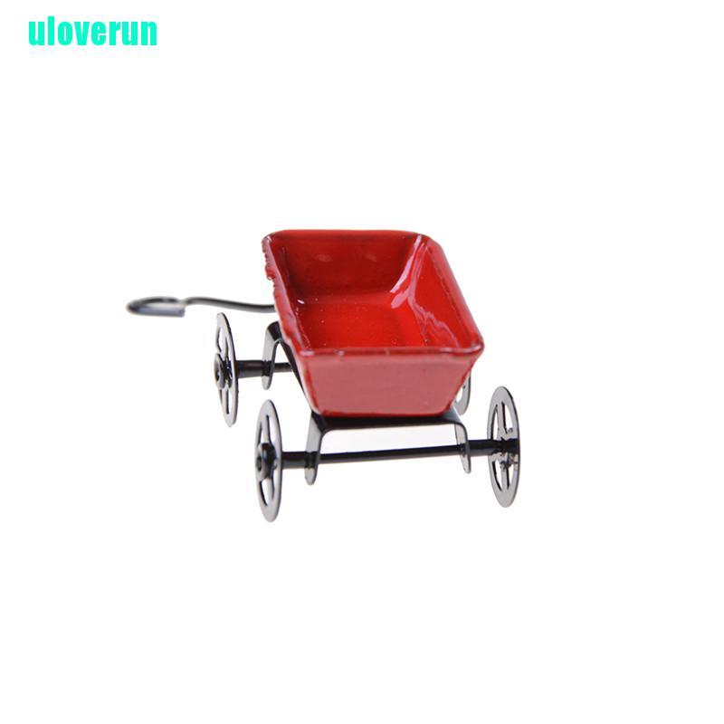 Mô Hình Xe Đẩy Em Bé Trang Trí Nhà Búp Bê Tỉ Lệ 1: 12