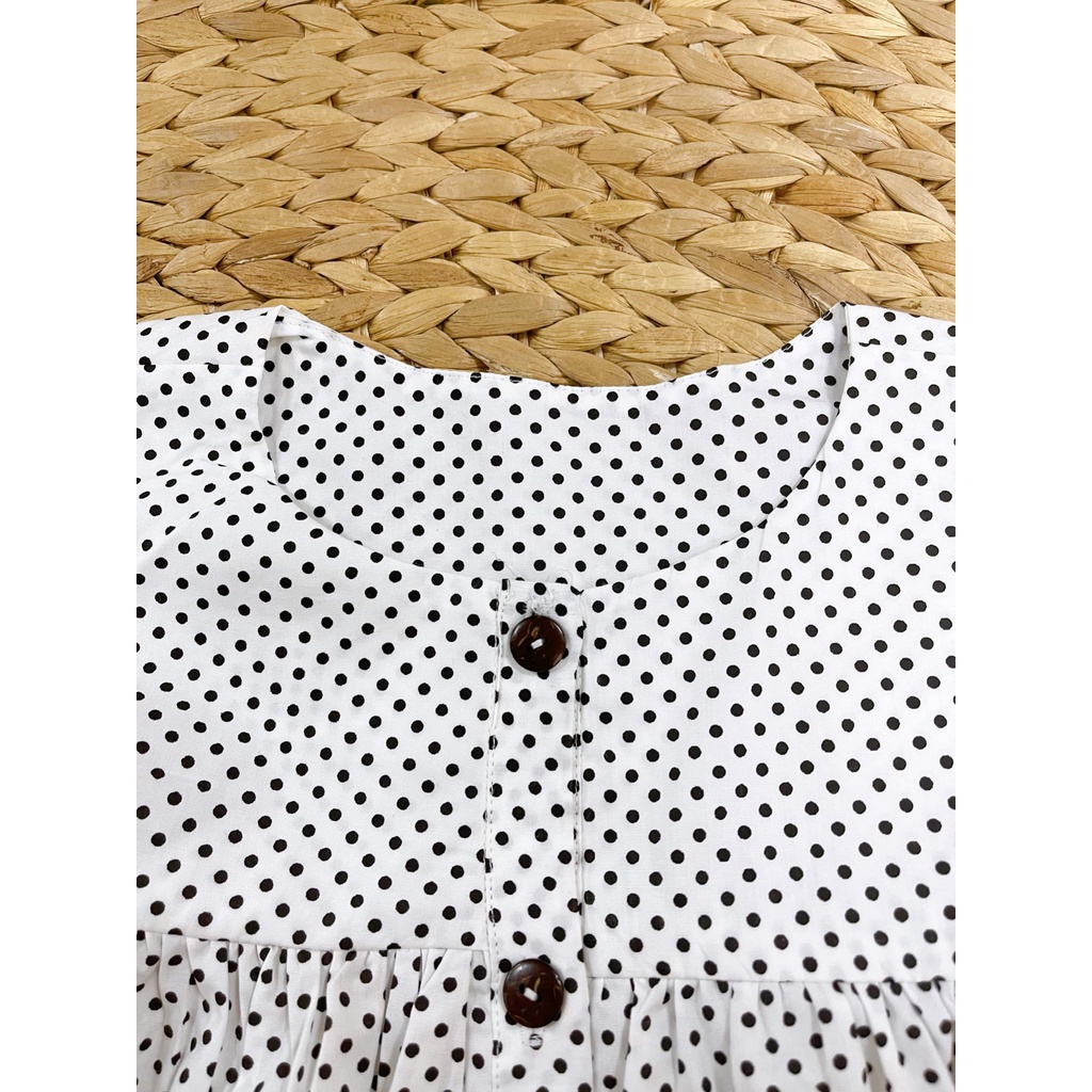 Đầm Babydoll Tay Lửng Nhiều Màu Sắc Cho Bé Gái 9kg-46kg Sora Chan - M110,M111,M112