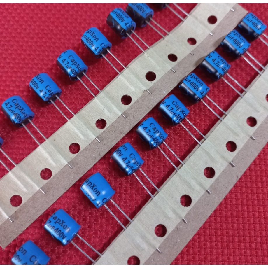Tụ hoá 4.7uF400V  6.8uF400V  8.2uF400V  12uF400V HÀNG MỚI