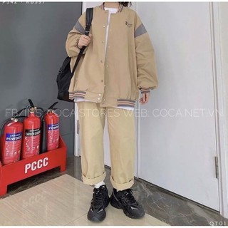 áo khoác bomber nữ 2 lớp hàn quốc in hoạ tiết giá rẻ
