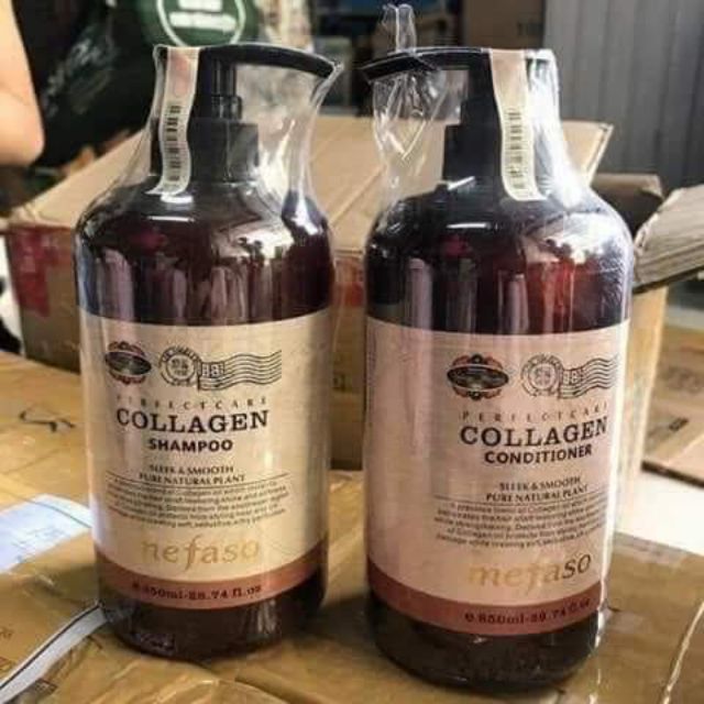 Bộ gội xả collagen mefaso 850ml