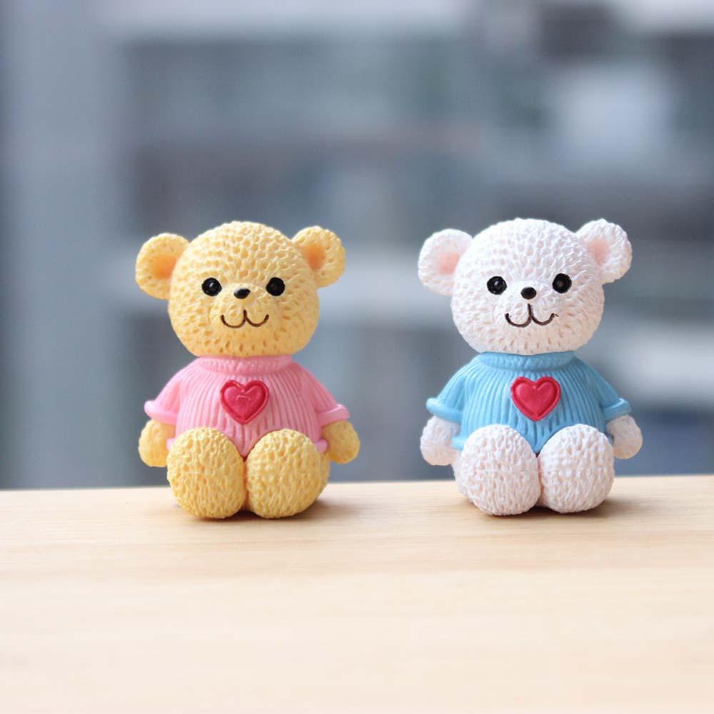 Mô Hình Gấu Teddy Mini Dễ Thương Dùng Trang Trí Tiểu Cảnh