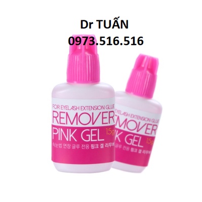 REMOVER CLEAR GEL ( HỒNG) tháo mi hồng, gỡ mi. dụng cụ nối mi- mr Tuấn