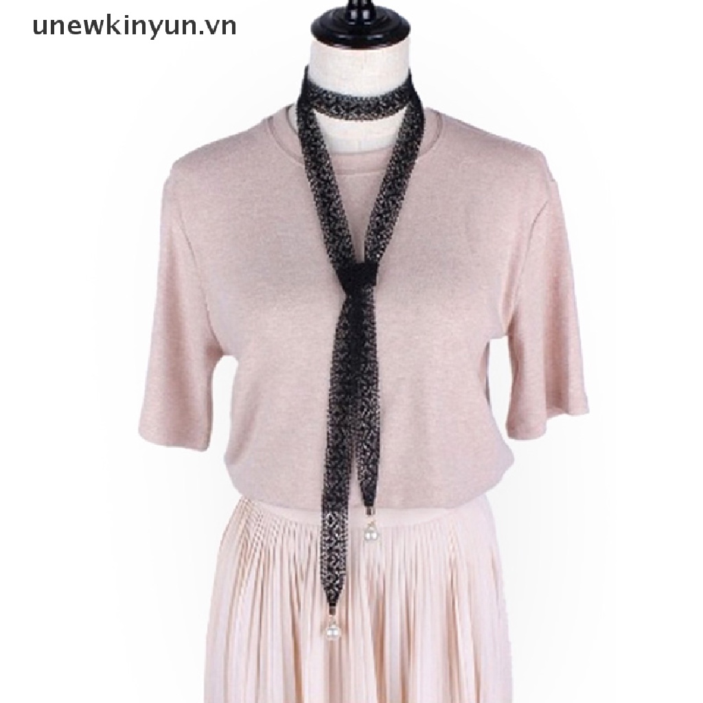 Thắt Lưng Dây Phối Ren Và Ngọc Trai Thời Trang Cho Nữ