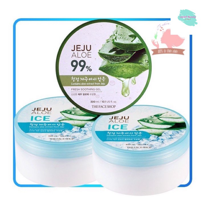 [Mã chiết khấu giảm giá mỹ phẩm chính hãng] GEL DƯỠNG ẨM VÀ LÀM MÁT DA ĐA NĂNG THE FACE SHOP JEJU ALOE SOOTHING GEL