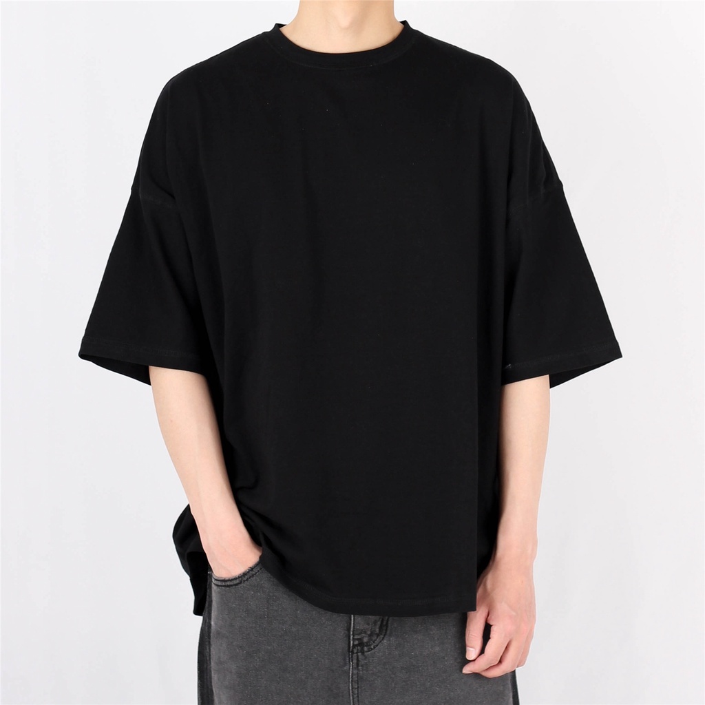 Áo thun nam tay lỡ unisex,áo phông form rộng RP01 phong cách hàn quốc