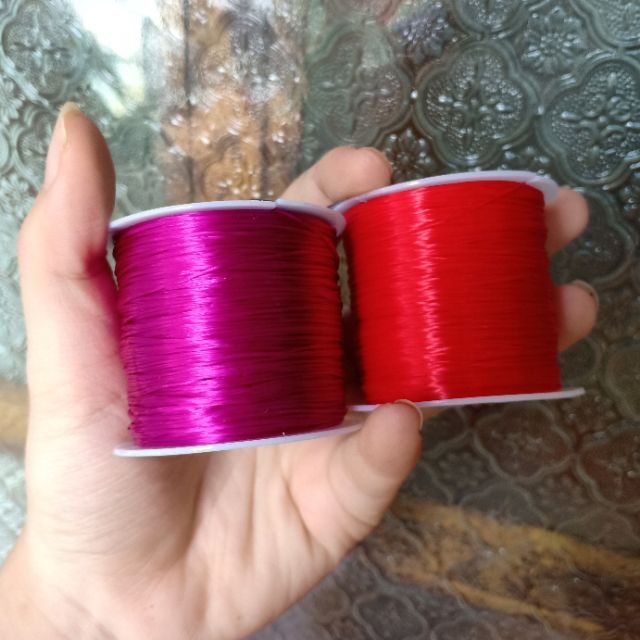 Cước tơ dẹt xỏ vòng chuỗi hạt đá phong thuỷ (100m) | BigBuy360 - bigbuy360.vn