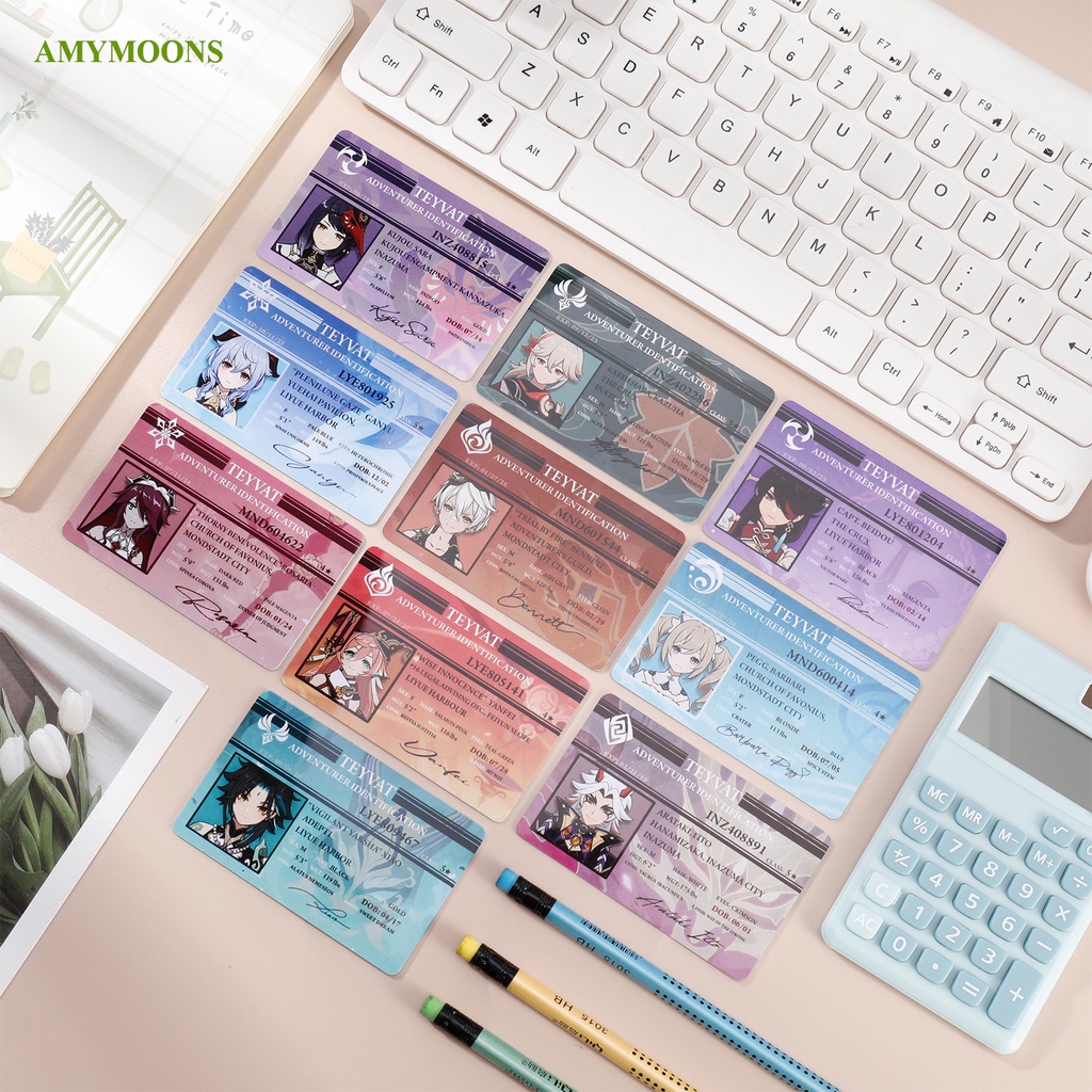 Thẻ Hình Nhân Vật Anime Bằng Pvc
