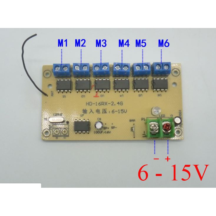 MTP36 mạch thu phát công suất cao 5A 6 – 12V điều khiển 6 động cơ