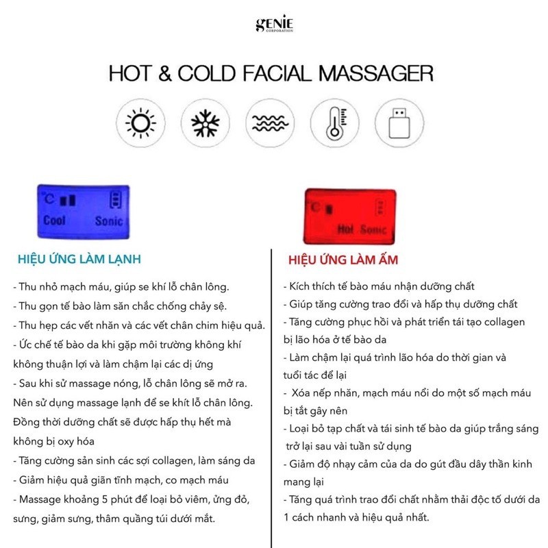 MÁY ĐIỆN DI TINH CHẤT GENIE UltraSonic Galvanic Ion | BigBuy360 - bigbuy360.vn