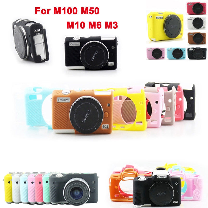 Silicone Túi Đựng Máy Ảnh Canon Eos M100 M10 M50 M6 M3