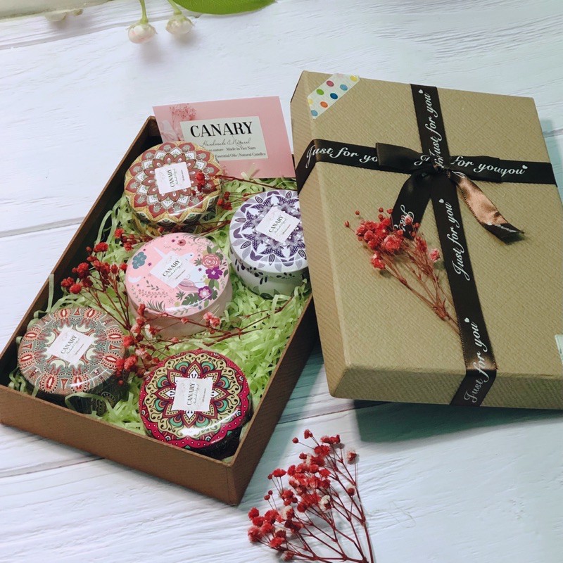Hộp quà nến thơm 5 mùi