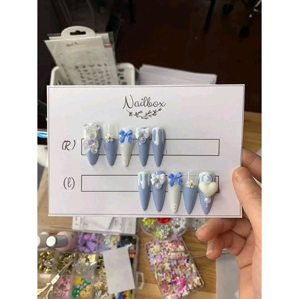 móng giả_nail box móng thiết kế bearbick