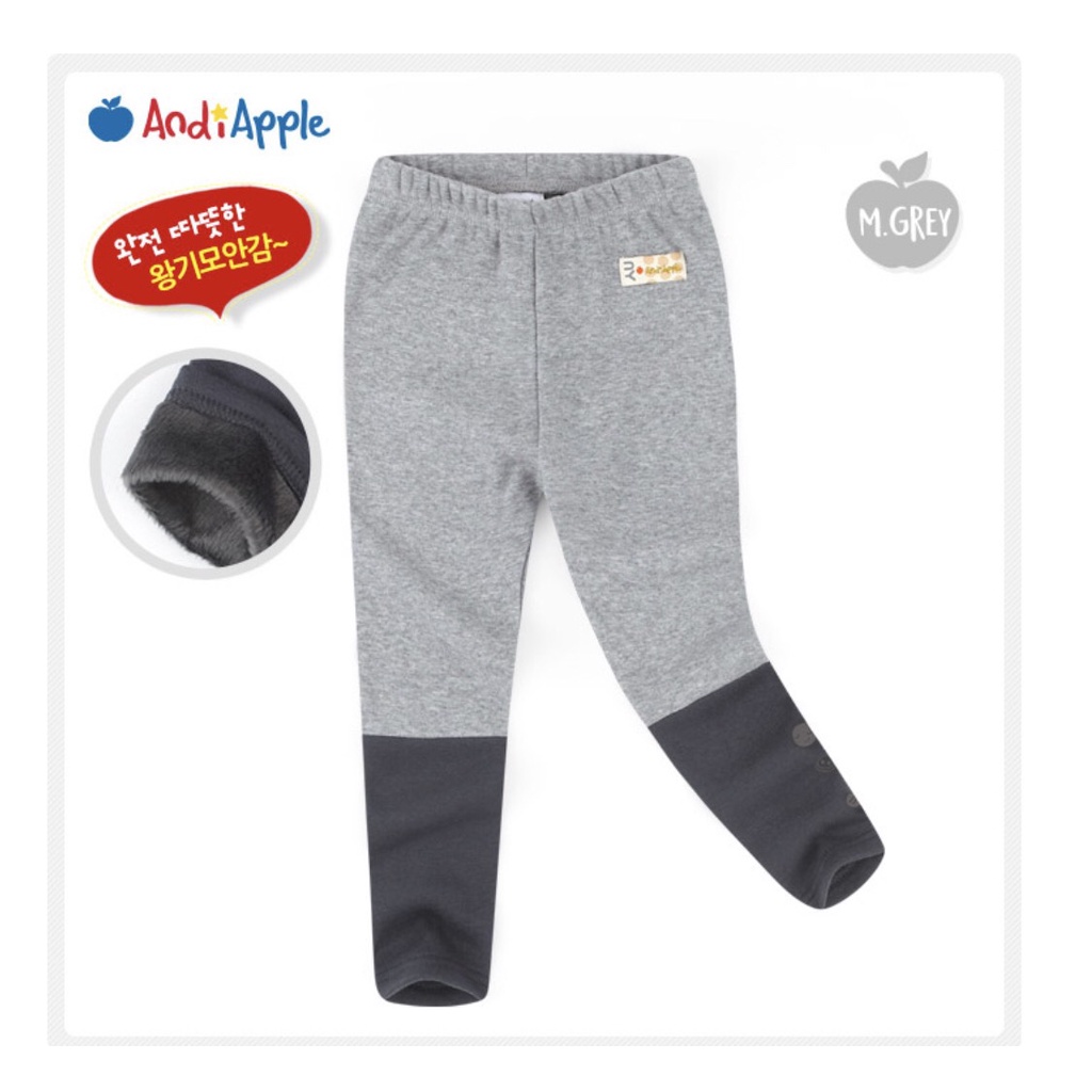 Quần leg lót lông phối ống in hình ba chấm bé gái Andi. HA2776