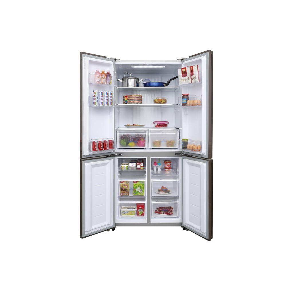 [ VẬN CHUYỂN MIỄN PHÍ KHU VỰC HÀ NỘI ]  Tủ lạnh Aqua 4 cửa màu đen AQR-IG525AM(GB)