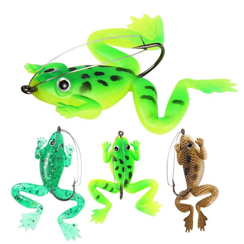 Set 4 Mồi Câu Cá Giả Hình Ếch 6cm 5.2g