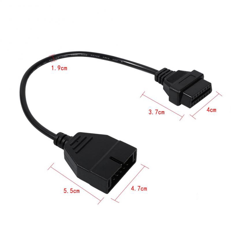 Đầu chuyển đổi có cáp dẫn dùng chẩn đoán lỗi xe hơi 12 OBD1 sang 16 OBD2