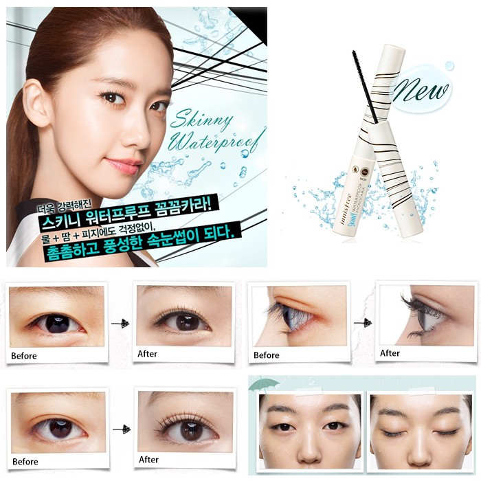 MASCARA CHUỐT MI DƯỚI INNISFREE SKINNY WATERPROOF MICROCARA