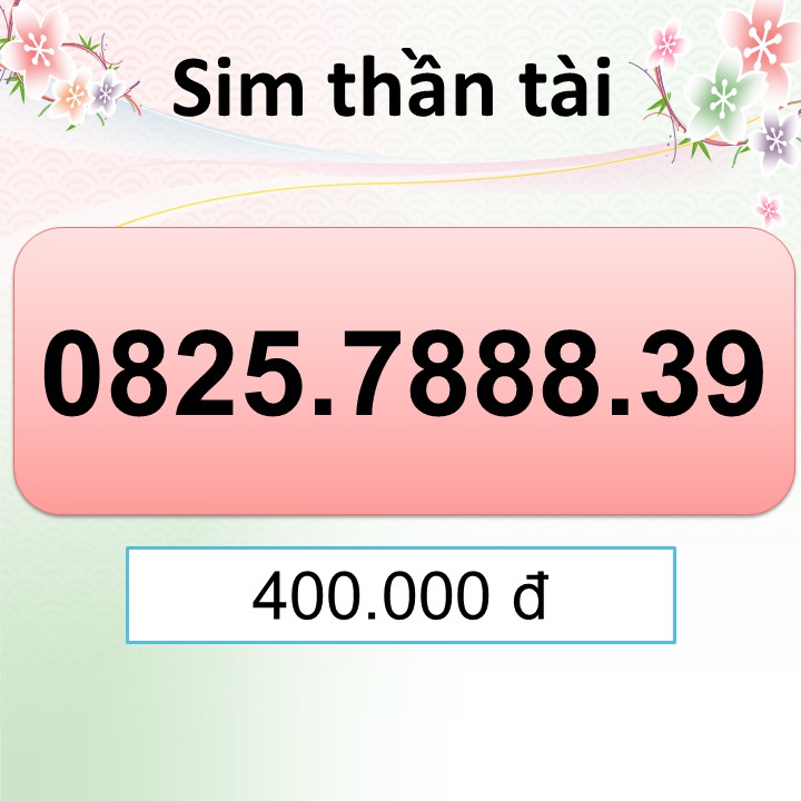 SIM SỐ ĐẸP đuôi 69 6669