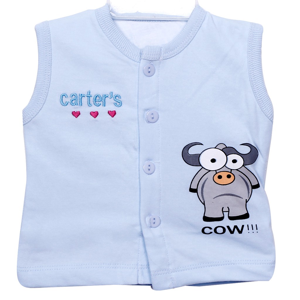 Áo gile carter's cotton 2 lớp cho bé