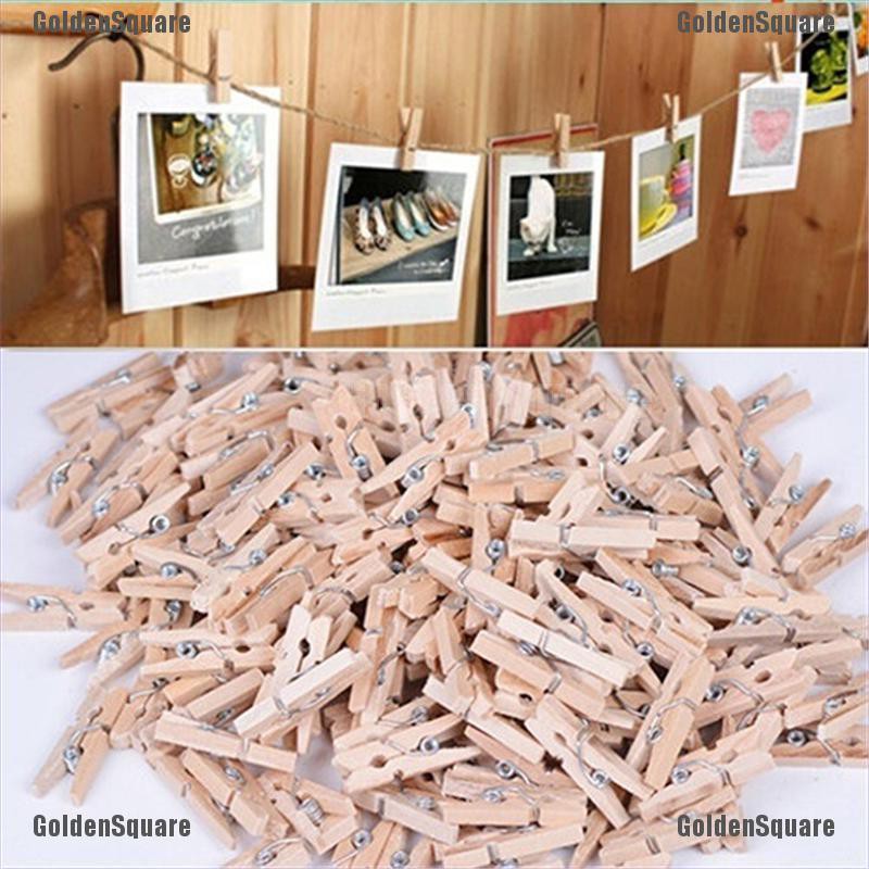Kẹp Ảnh Bằng Gỗ Tự Nhiên 50x25MM